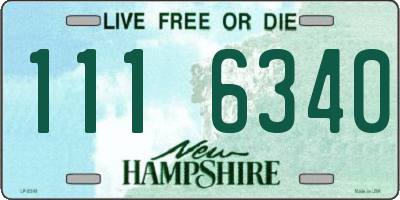 NH license plate 1116340