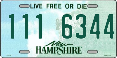 NH license plate 1116344