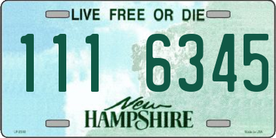 NH license plate 1116345