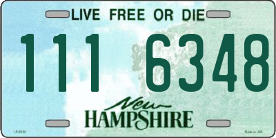 NH license plate 1116348