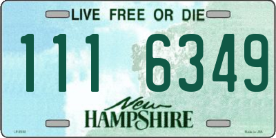 NH license plate 1116349