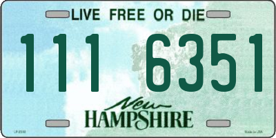 NH license plate 1116351