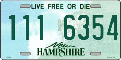 NH license plate 1116354