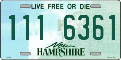 NH license plate 1116361