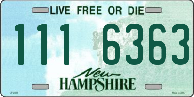 NH license plate 1116363