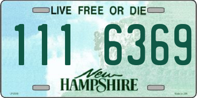 NH license plate 1116369