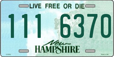 NH license plate 1116370