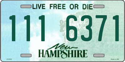 NH license plate 1116371