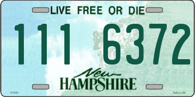 NH license plate 1116372