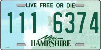 NH license plate 1116374