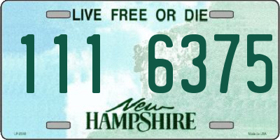 NH license plate 1116375