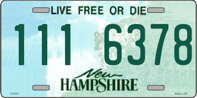 NH license plate 1116378