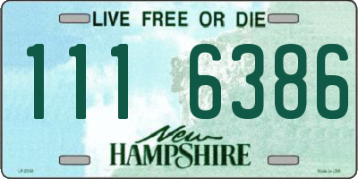 NH license plate 1116386
