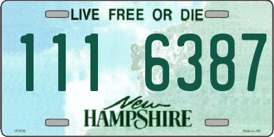 NH license plate 1116387