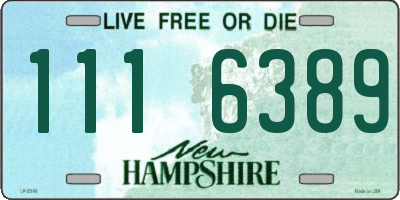NH license plate 1116389