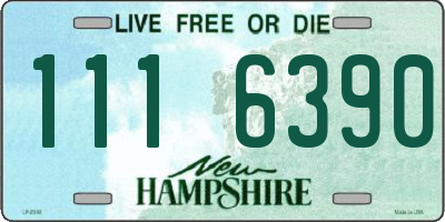 NH license plate 1116390