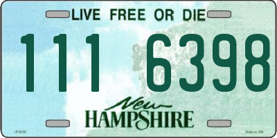 NH license plate 1116398
