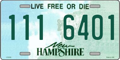 NH license plate 1116401