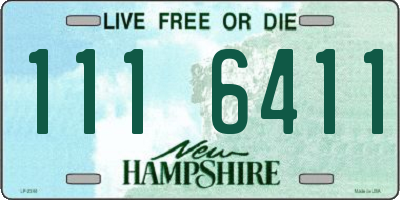 NH license plate 1116411
