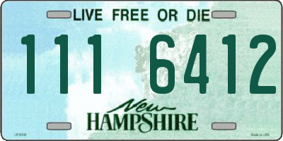 NH license plate 1116412