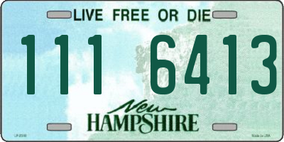 NH license plate 1116413