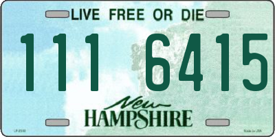 NH license plate 1116415
