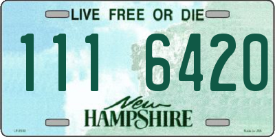 NH license plate 1116420
