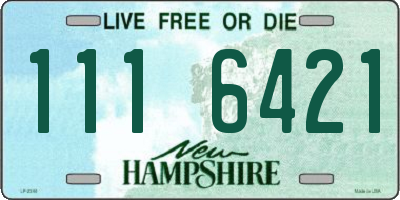 NH license plate 1116421