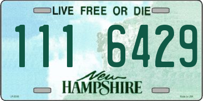 NH license plate 1116429