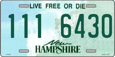 NH license plate 1116430
