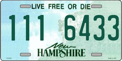 NH license plate 1116433