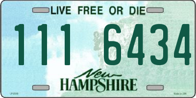 NH license plate 1116434