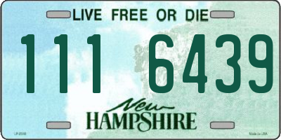 NH license plate 1116439