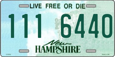 NH license plate 1116440