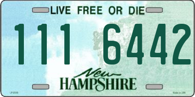 NH license plate 1116442