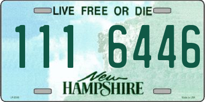NH license plate 1116446