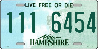 NH license plate 1116454