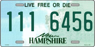 NH license plate 1116456