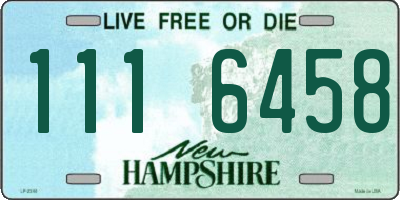 NH license plate 1116458