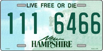 NH license plate 1116466