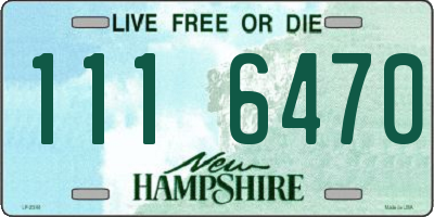 NH license plate 1116470