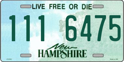 NH license plate 1116475