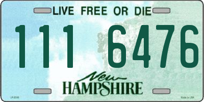NH license plate 1116476