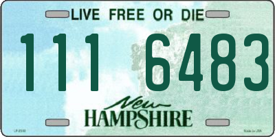 NH license plate 1116483