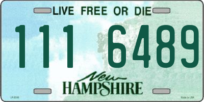 NH license plate 1116489