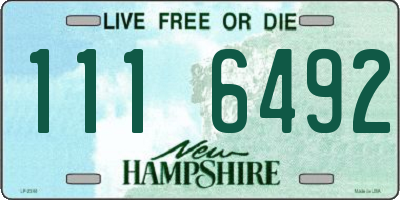 NH license plate 1116492