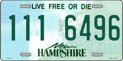 NH license plate 1116496
