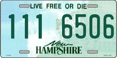 NH license plate 1116506
