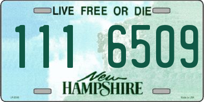 NH license plate 1116509