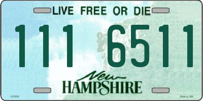NH license plate 1116511